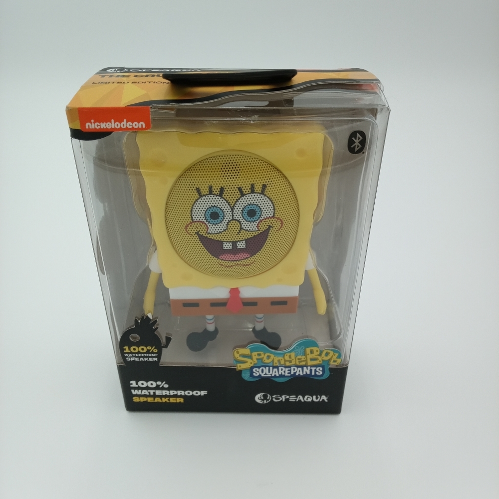 Speaqua SpongeBob SquarePants Waterproof Bluetooth Speaker NIB